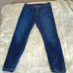 J. Crew High Rise Skinny Jeans Button Fly